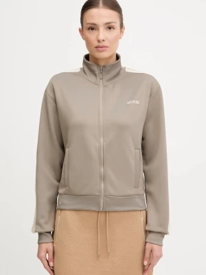 Guess bluza YARROW damska kolor zielony z aplikacją V5GQ18 KCRU2