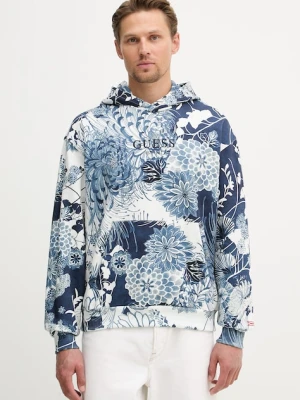 Guess bluza z kapturem męska bawełniana