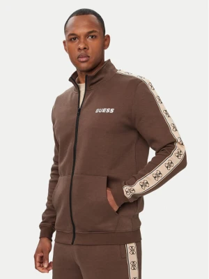 Guess Bluza Z2YQ10 KB3P2 Brązowy ciemny Regular Fit