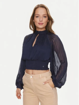 Guess Bluzka Bianca W4RH69 WDW52 Granatowy Regular Fit