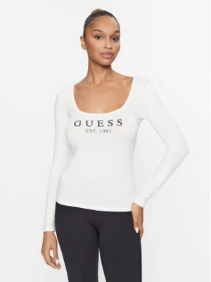 Guess Bluzka Carrie O2BM31 KBBU1 Écru Regular Fit