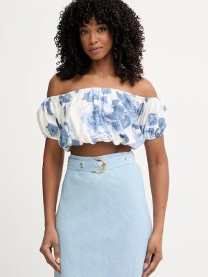 Guess bluzka damska z lnem RYAN