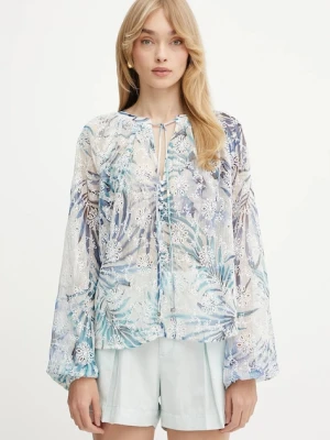 Guess bluzka DANILE damska kolor niebieski gładka W5GH60 W0WA2