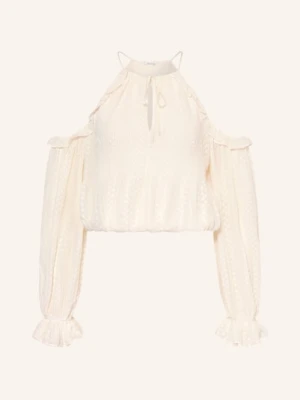 Guess Bluzka Emilia Z Falbanami weiss