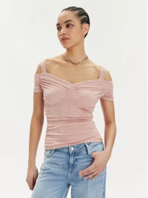 Guess Bluzka Emily W4GP17 KBEM0 Różowy Slim Fit