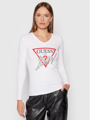 Guess Bluzka Icon W1BI21 J1311 Biały Regular Fit