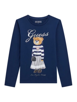 Guess Bluzka J5BI16 J1314 Granatowy Regular Fit