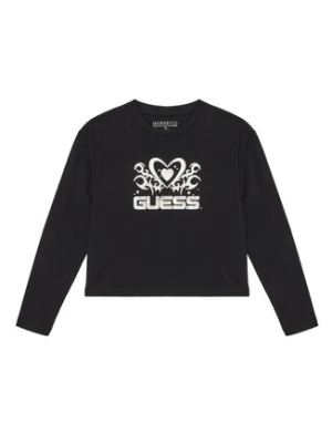 Guess Bluzka J5YI03 K6YW4 Czarny Regular Fit