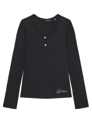 Guess Bluzka J5YP02 KBCO2 Czarny Regular Fit