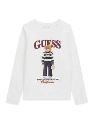 Guess Bluzka J6BI12 K5793 Biały Regular Fit