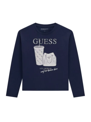 Guess Bluzka J6BI24 K6578 Granatowy Regular Fit