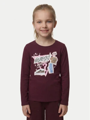 Guess Bluzka J6YI01 K3664 Bordowy Regular Fit