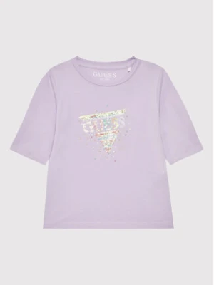 Guess Bluzka K2YI17 KAPO0 Fioletowy Regular Fit