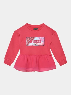 Guess Bluzka K3BQ04 KAV34 Różowy Regular Fit