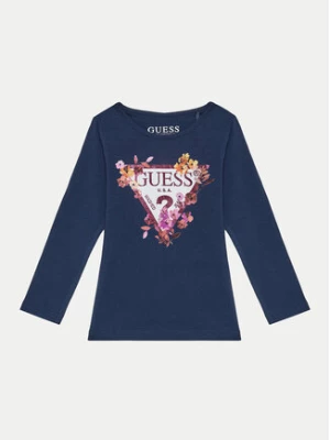 Guess Bluzka K4BI00 J1314 Niebieski Regular Fit