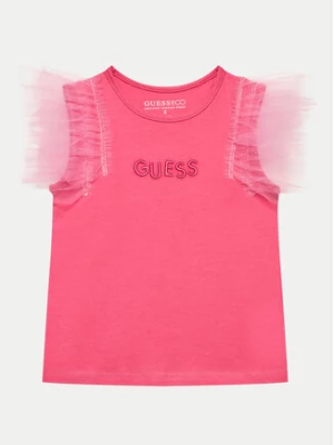 Guess Bluzka K4GI22 K6YW1 Różowy Regular Fit