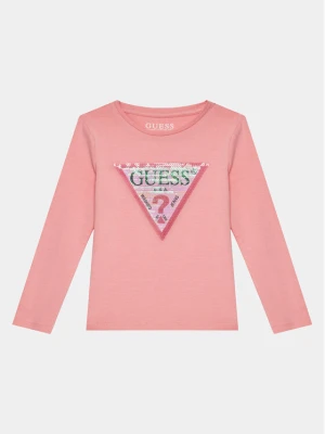 Guess Bluzka K4RI30 K6YW1 Różowy Regular Fit