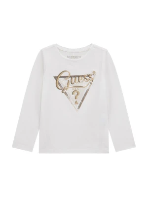 Guess Bluzka K5BI06 J1314 Biały Regular Fit