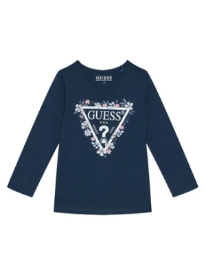 Guess Bluzka K5BI08 J1314 Granatowy Regular Fit
