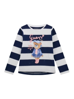 Guess Bluzka K5BI11 K9NF4 Granatowy Regular Fit