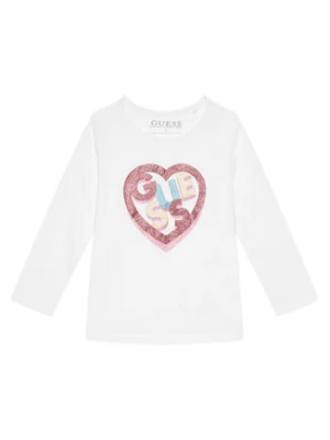 Guess Bluzka K5BI12 J1314 Biały Regular Fit