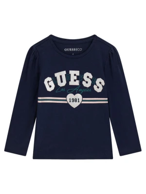 Guess Bluzka K6YI18 K3698 Granatowy Regular Fit