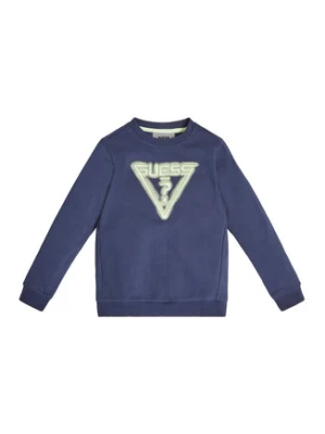 Guess Bluzka L3GQ21 FL04D Niebieski Regular Fit