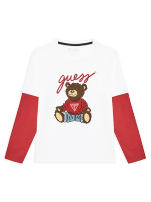 Guess Bluzka L4BI13 I3Z14 Biały Regular Fit