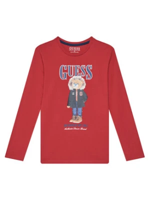 Guess Bluzka L5BI09I3Z14 Czerwony Regular Fit
