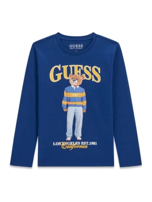 Guess Bluzka L6BI11 K5732 Granatowy Regular Fit