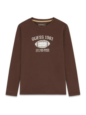 Guess Bluzka L6YI06 K3714 Brązowy Regular Fit