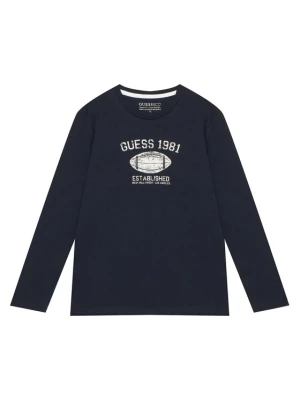 Guess Bluzka L6YI06 K3714 Granatowy Regular Fit