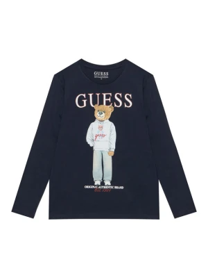 Guess Bluzka L6YI20 K3752 Granatowy Regular Fit