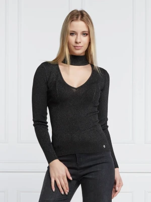 GUESS Bluzka LEXIE | Slim Fit czarny
