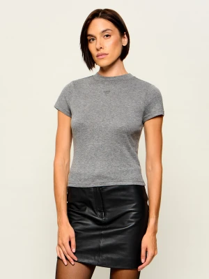 GUESS Bluzka Licia | Slim Fit grafitowy