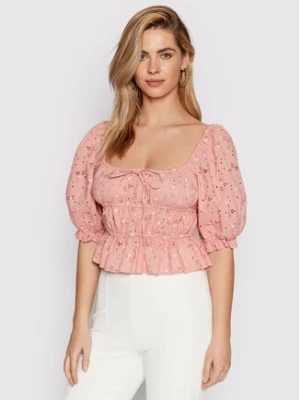 Guess Bluzka Lulu W2GH39 WEIV0 Różowy Slim Fit