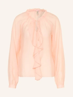 Guess Bluzka Maelys Z Falbanami orange