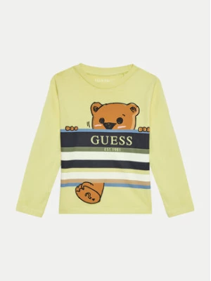 Guess Bluzka N4BI24 I3Z13 Żółty Regular Fit