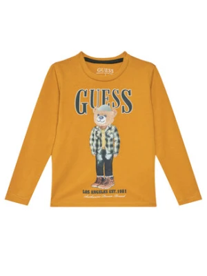 Guess Bluzka N5BI04 I3Z14 Żółty Regular Fit