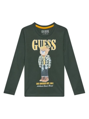 Guess Bluzka N5BI04I3Z14 Zielony Regular Fit