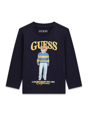 Guess Bluzka N6BI04 K5854 Granatowy Regular Fit