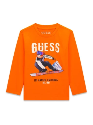 Guess Bluzka N6BI04 K5854 Pomarańczowy Regular Fit