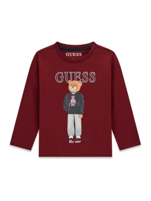 Guess Bluzka N6YI06 K3794 Bordowy Regular Fit
