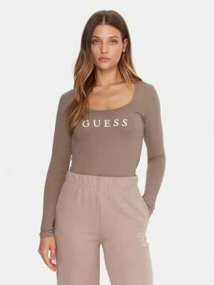 Guess Bluzka O5RI00 KBBU1 Beżowy Regular Fit