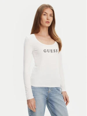 Guess Bluzka O5RI00 KBBU1 Biały Regular Fit