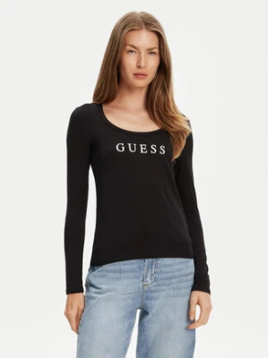 Guess Bluzka O5RI00 KBBU1 Czarny Regular Fit