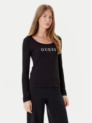 Guess Bluzka O5RI00 KBBU1 Czarny Regular Fit