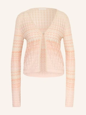 Guess Bluzka Rosalyn Z Brokatową Przędzą beige