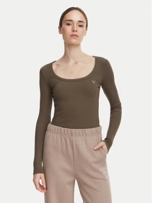 Guess Bluzka V4BP07 K8RT2 Khaki Slim Fit
