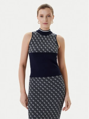 Guess Bluzka W3YR26 Z37K0 Granatowy Regular Fit